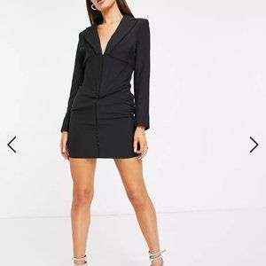 Lavish Alice corset detail blazer dress